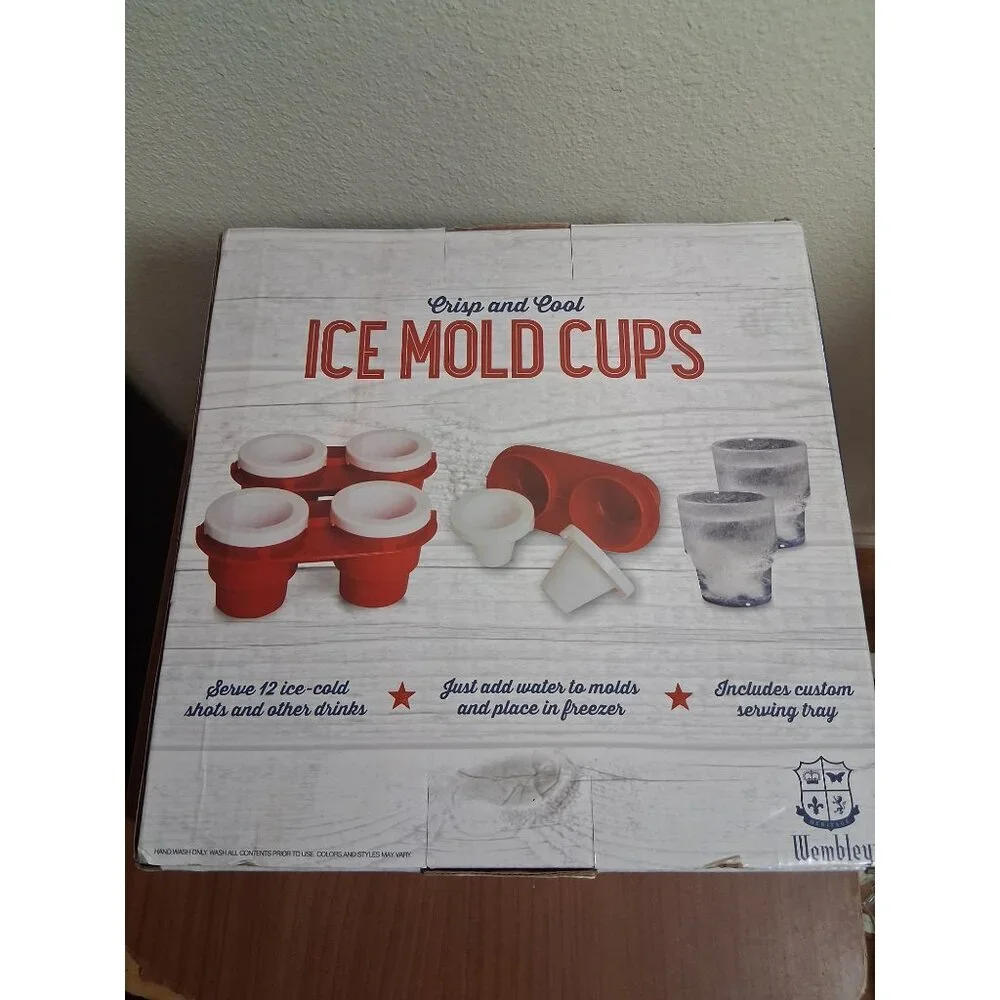 NEW Ice Mold Cups Shot Glass Party Supplies Home Kitchen Gag Gift AK12